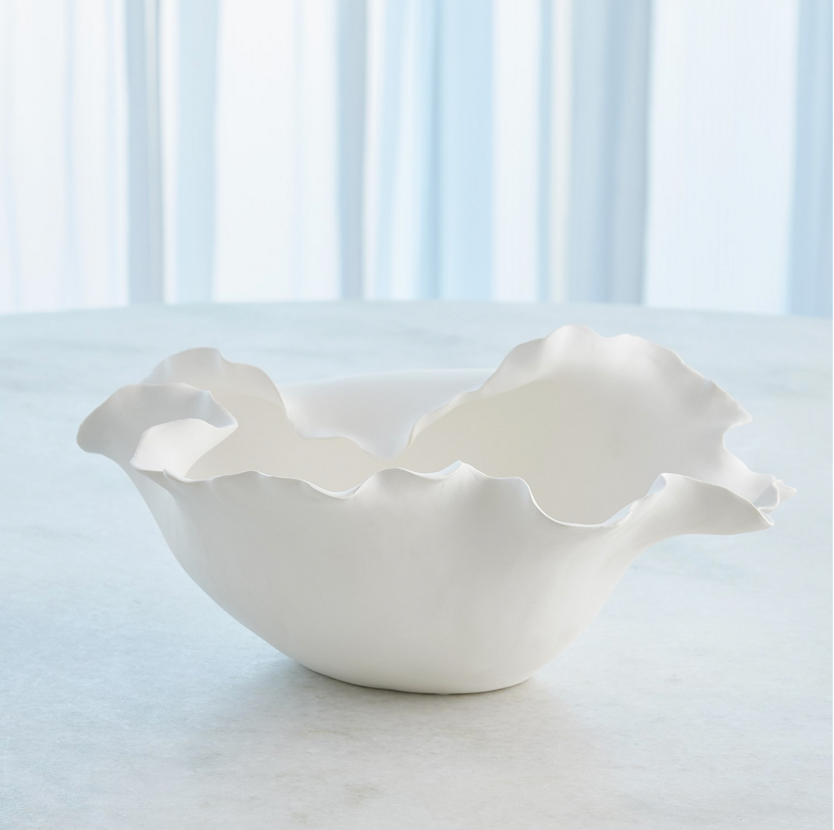 FOLIOS MATTE WHITE WIDE BOWL