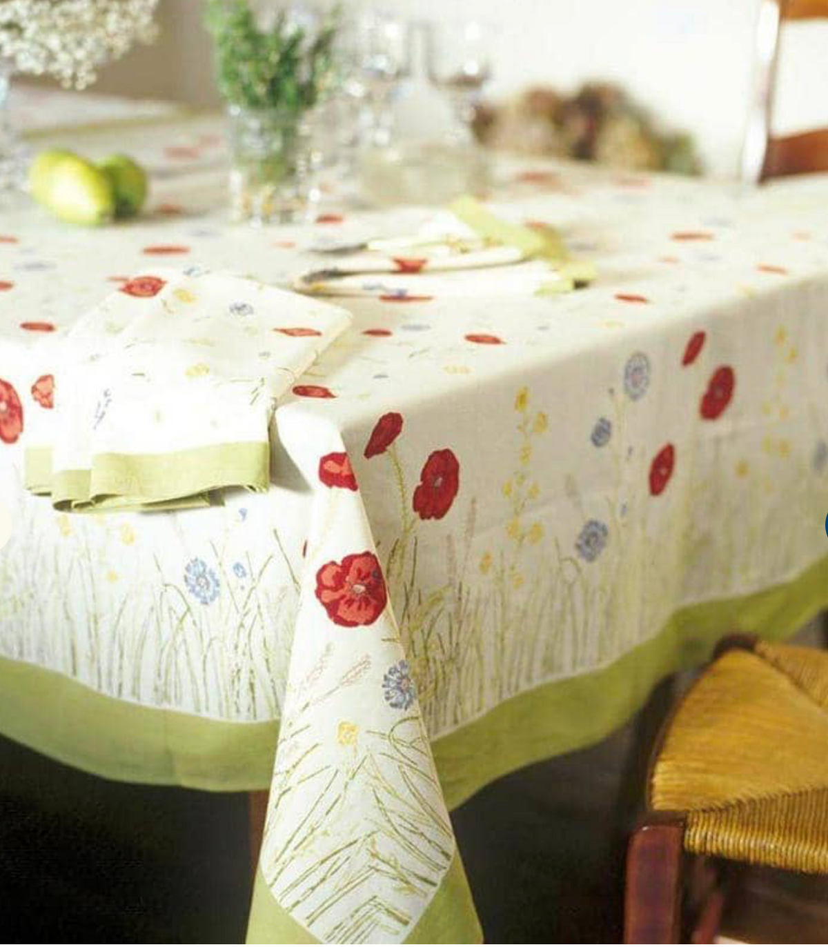 SPRINGFIELDS MULTI FRENCH TABLECLOTH