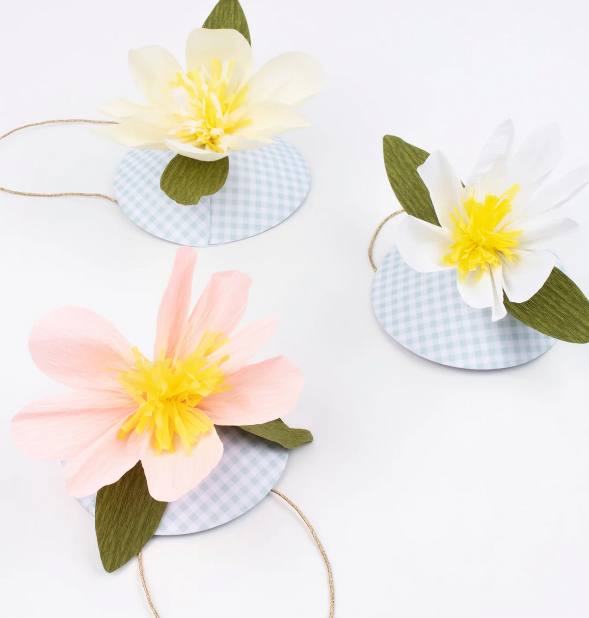 PAPER FLOWER HATS