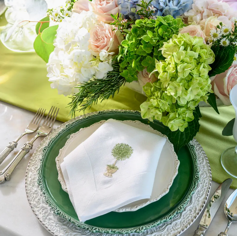 LARGE HERB TOPIARY NAPKIN SET