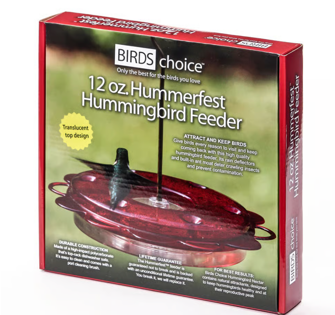 HUMMINGBIRD FEEDER (12OZ)