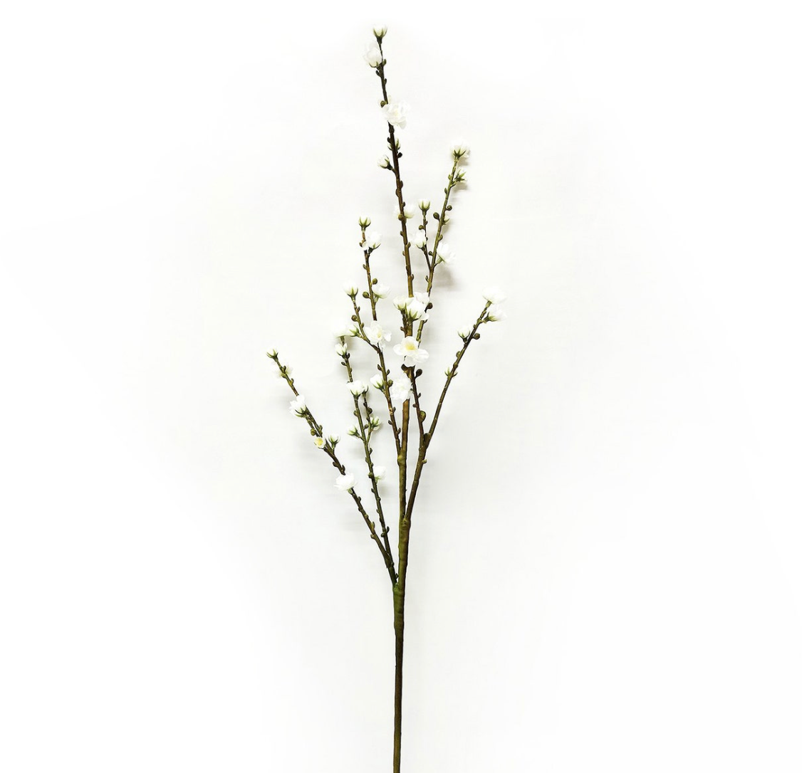 FAUX WHITE QUINCE BRANCH