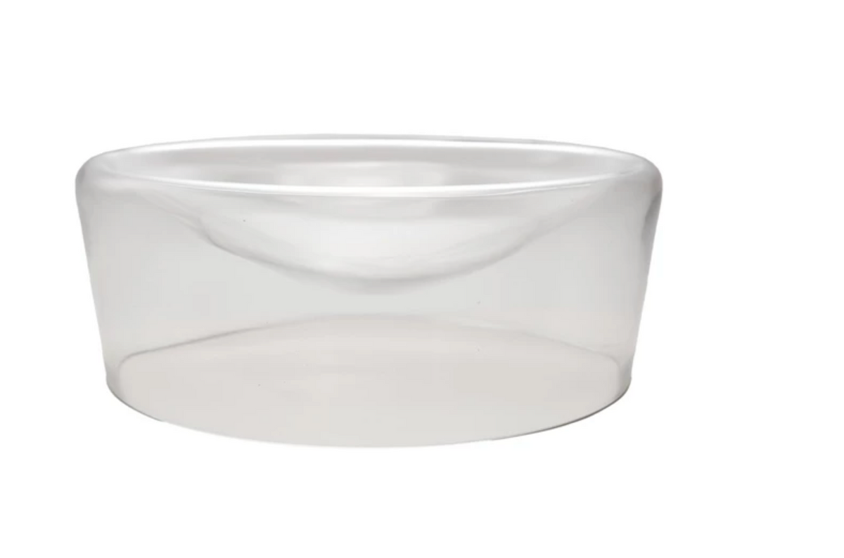 INVERTED GLASS CLEAR BOWL