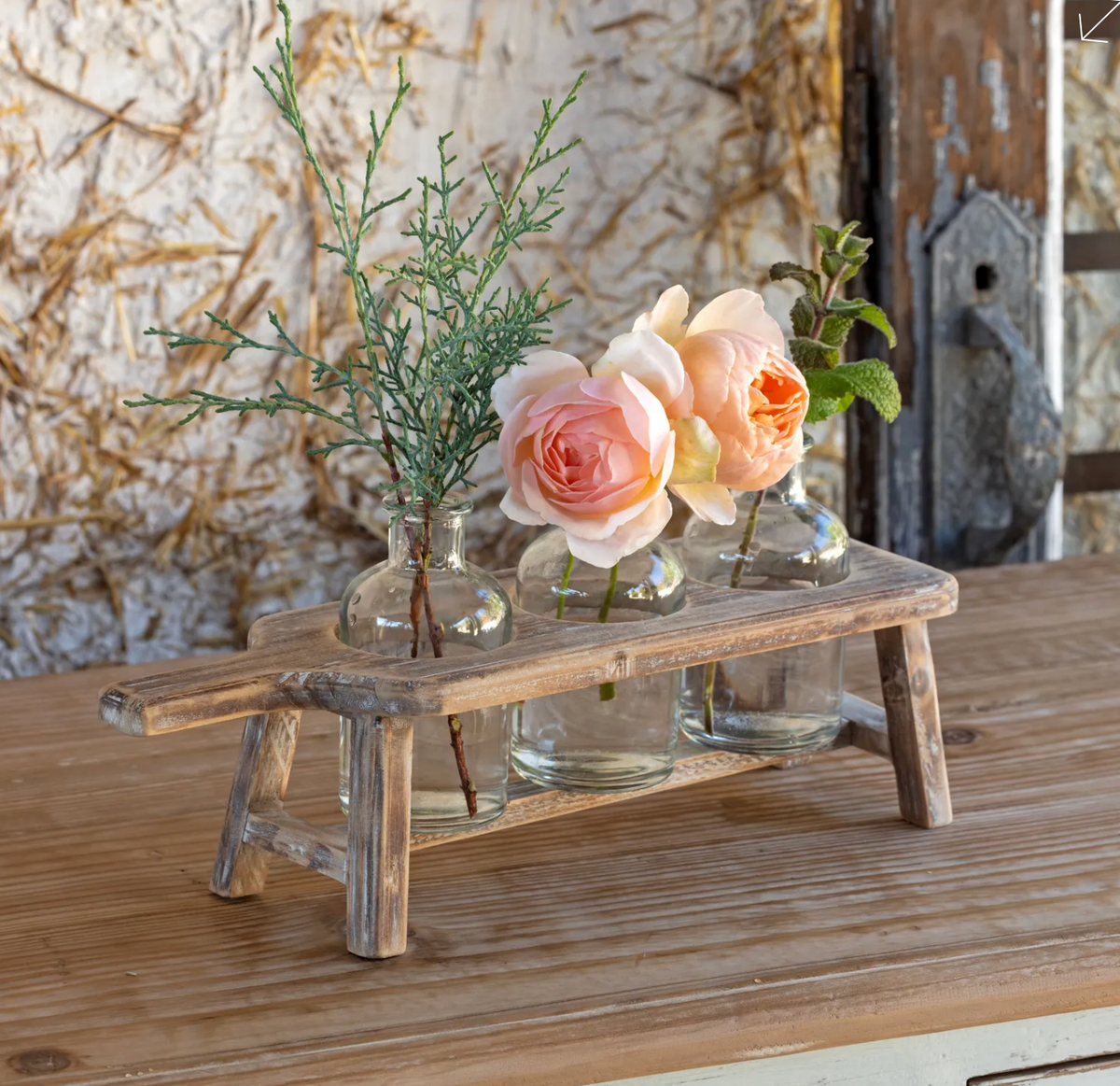 BOARD & BOTTLES CENTERPIECE