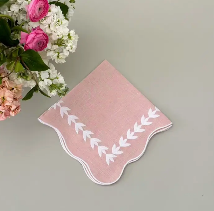 PINK PETAL NAPKIN SET