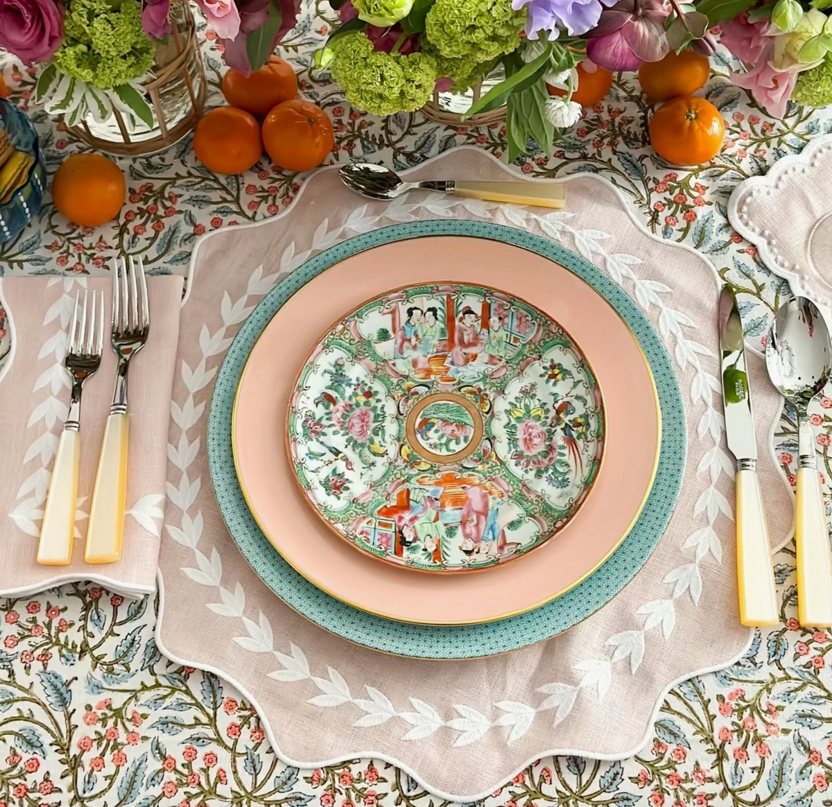 PINK PETAL PLACEMAT SET