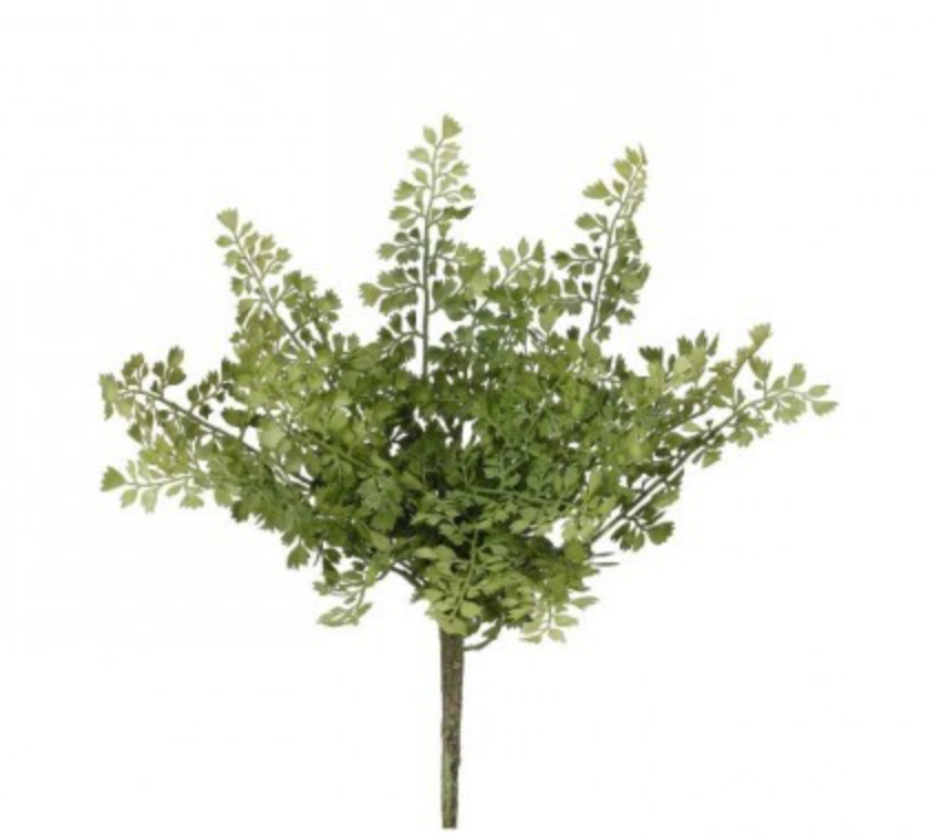 FAUX MAIDEN HAIR FERN BUSH 14"