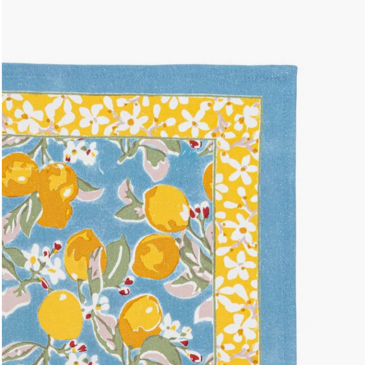 CITRON BLEU & YELLOW TEA TOWEL, SET OF 3