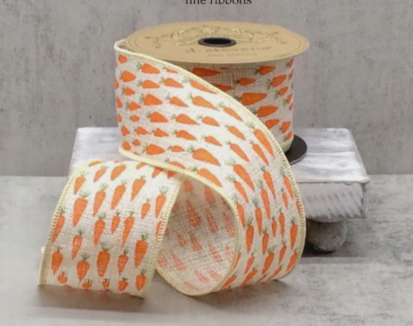 FAUX RATTAN CARROT RIBBON