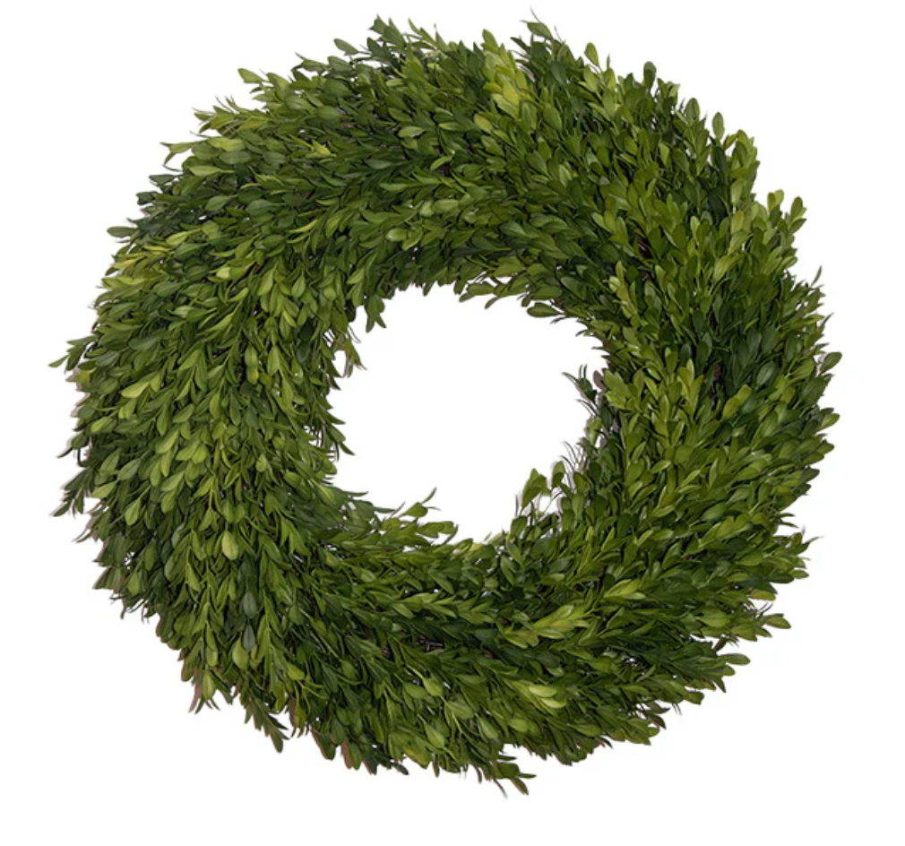 TRICIA'S FAVORITE FAUX BOXWOOD WREATH