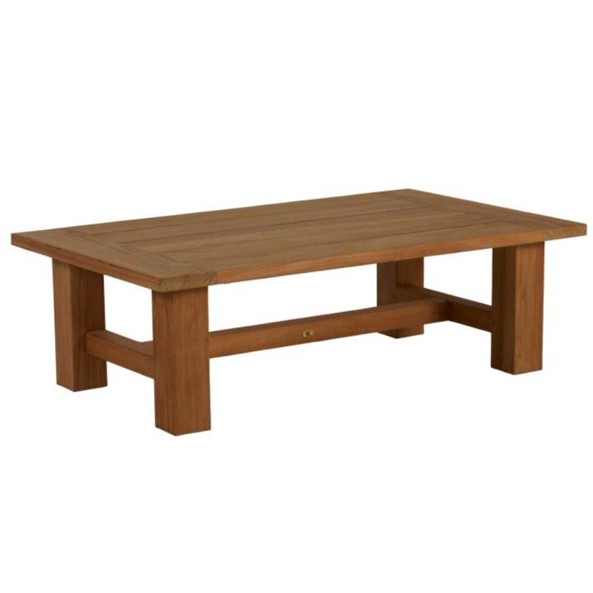 CROQUET TEAK RECTANGULAR COFFEE TABLE-AS-SHOWN