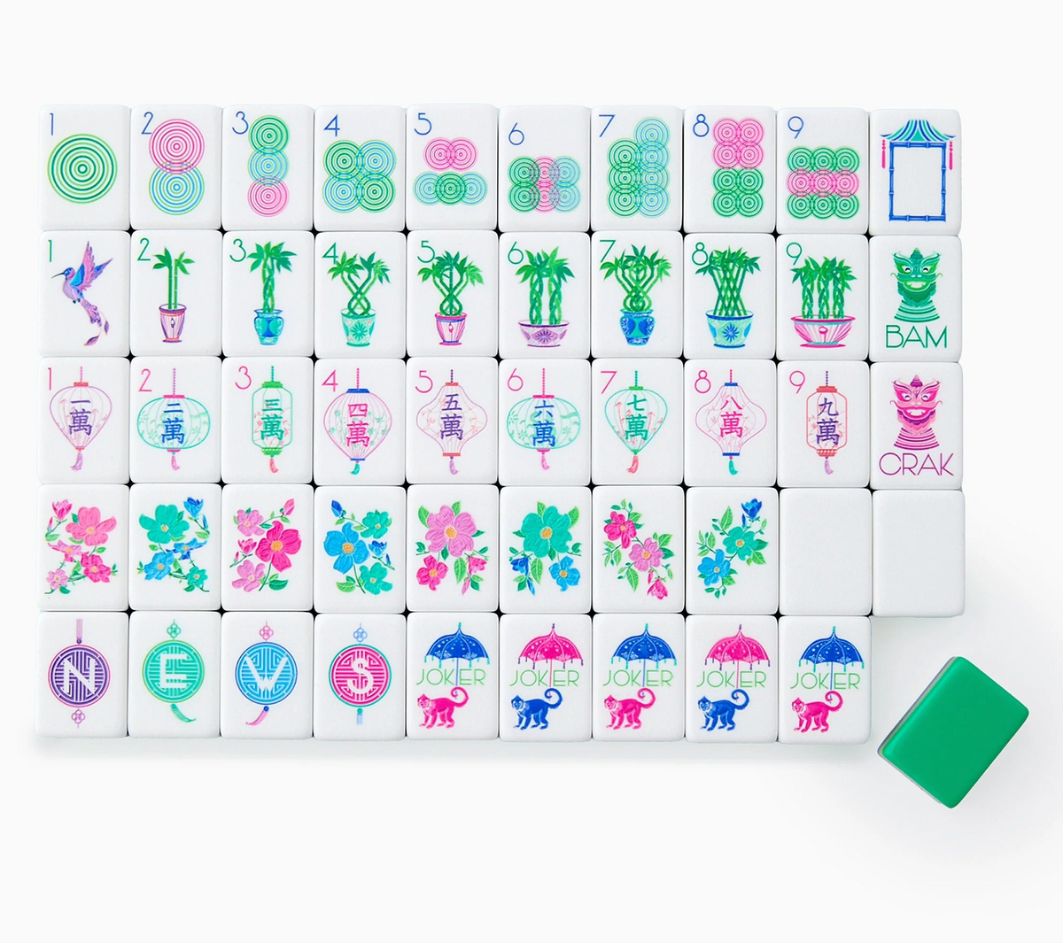 JASMINE MAHJONG TILE SET