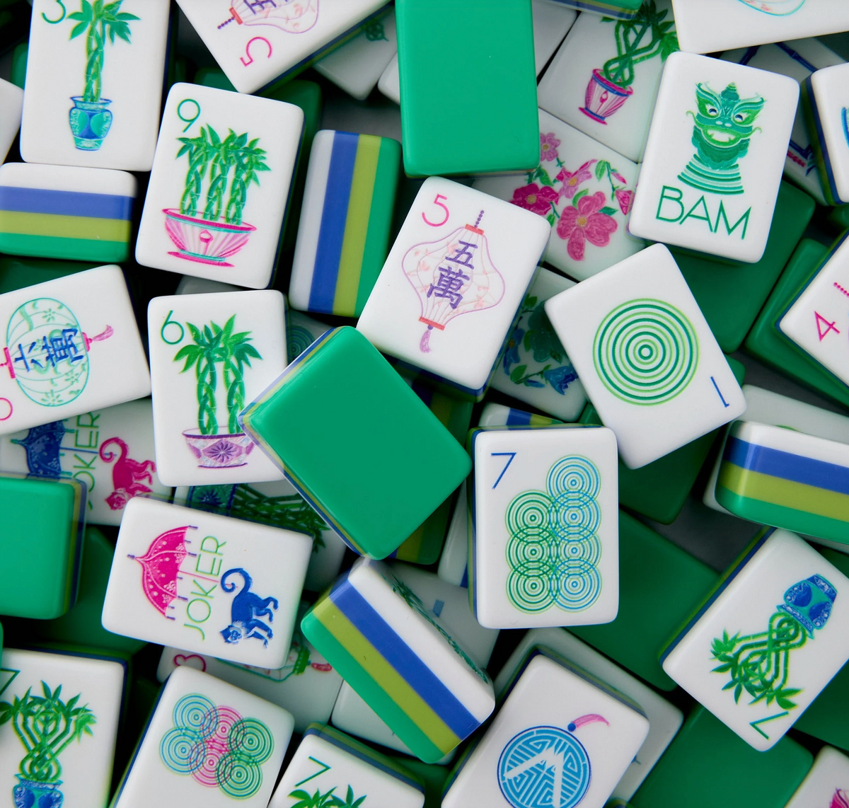 JASMINE MAHJONG TILE SET