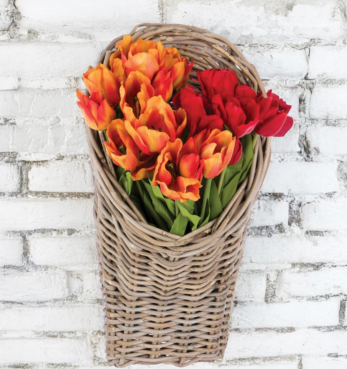 RATTAN WALL BASKET
