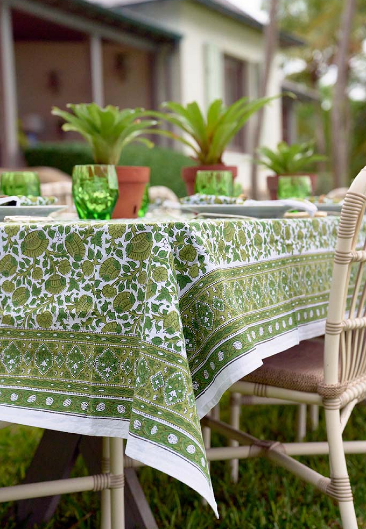 JADE BLOSSOM TABLECLOTH