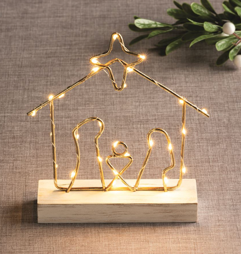 LED WIRE NATIVITY DECOR