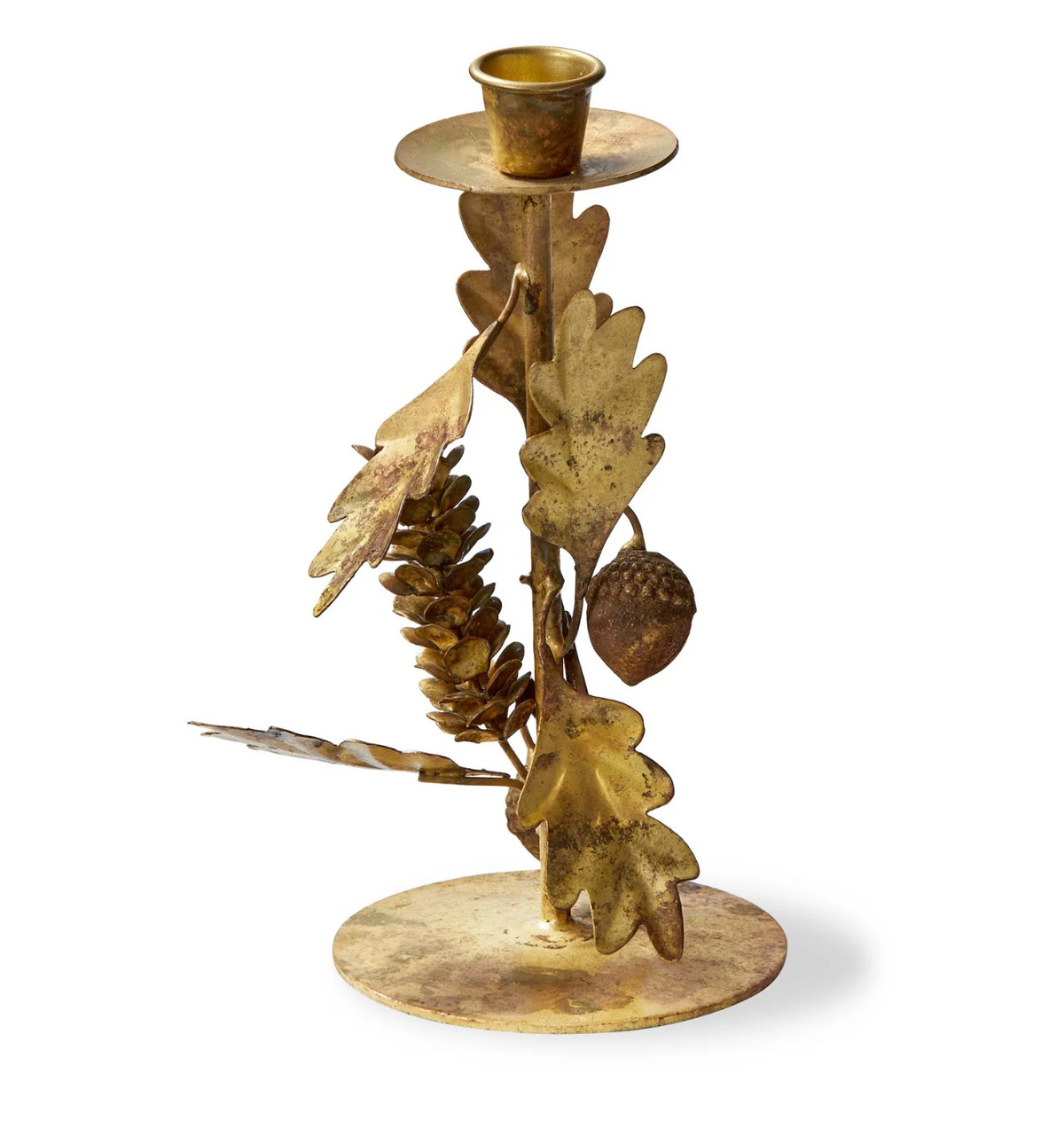 OAK LEAF & ACORN TAPER HOLDER