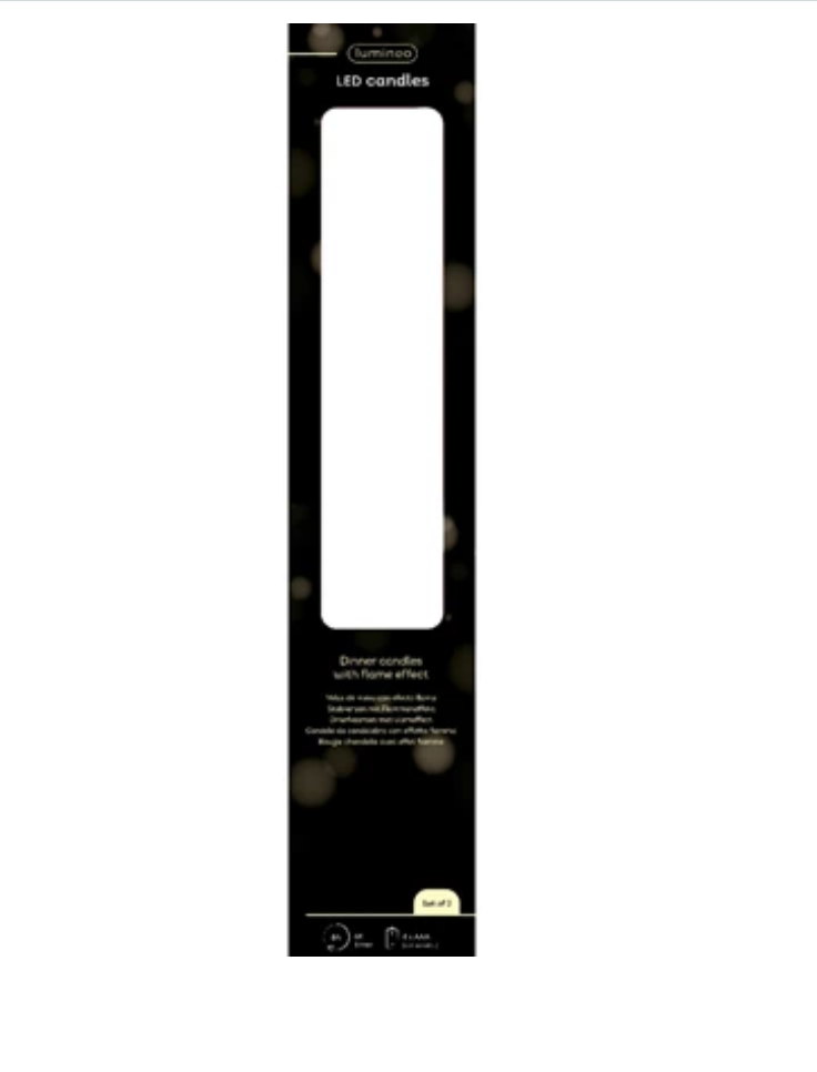 LED WICK TAPER CANDLE