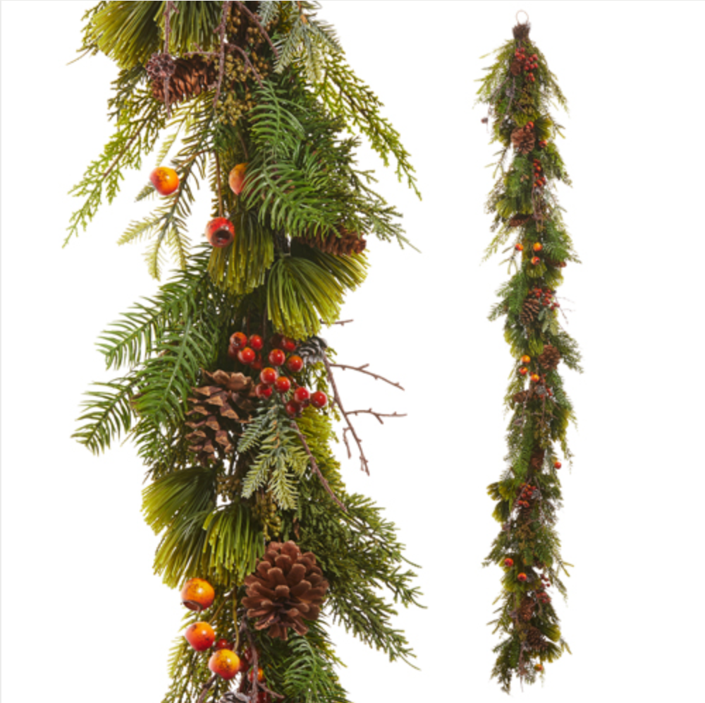 6' BERRY & POD GARLAND