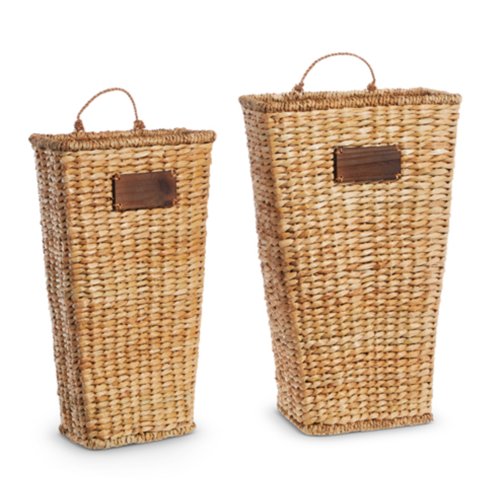 WATER HYACINTH WALL BASKETS