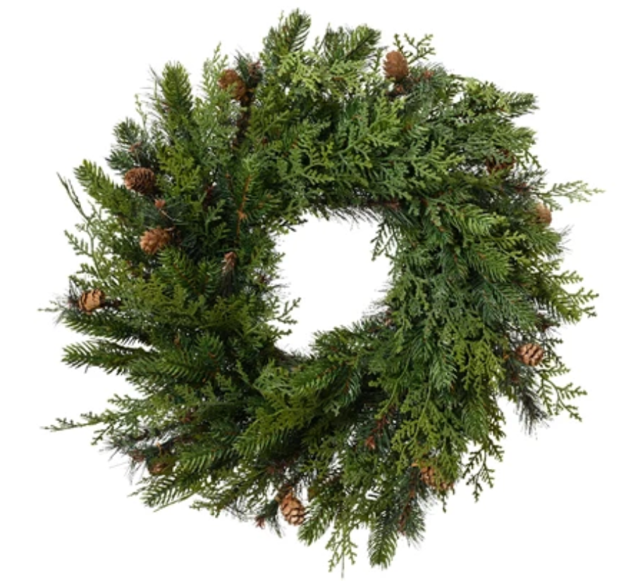 24" CYPRESS WREATH