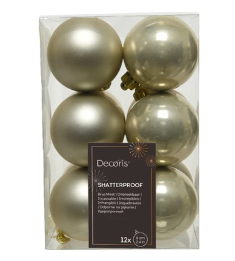 SHATTERPROOF BAUBLE SET OF 12