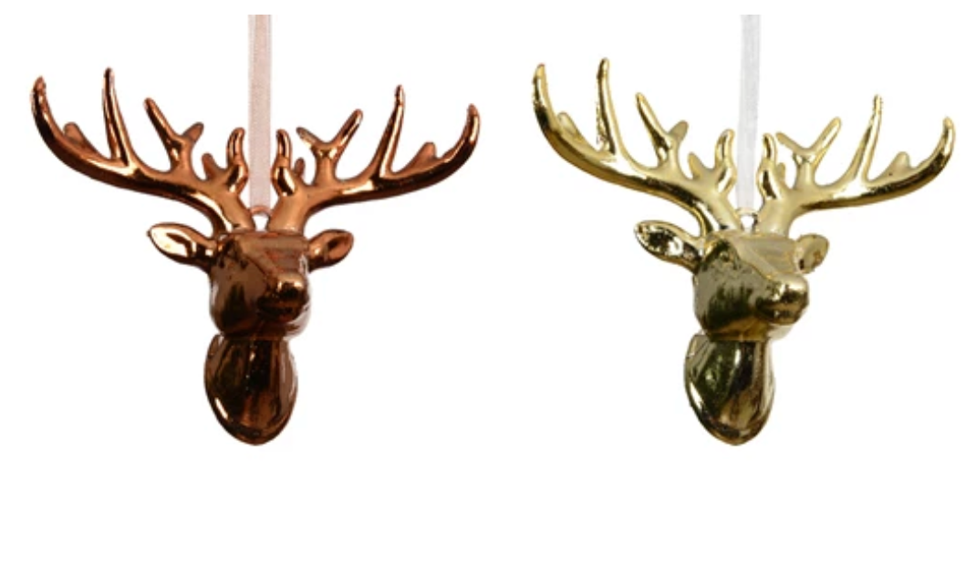 REINDEER PLASTIC ORNAMENT