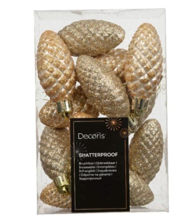 SHATTERPROOF PINECONE ORNAMENTS