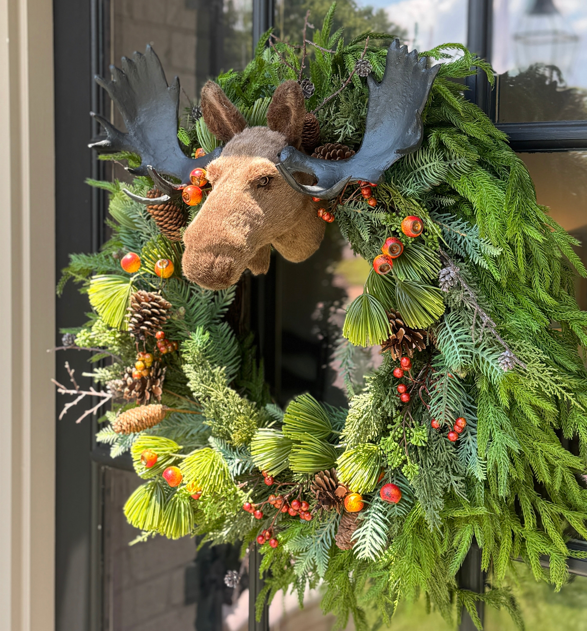 FAUX MOOSE FALL ARRANGEMENT