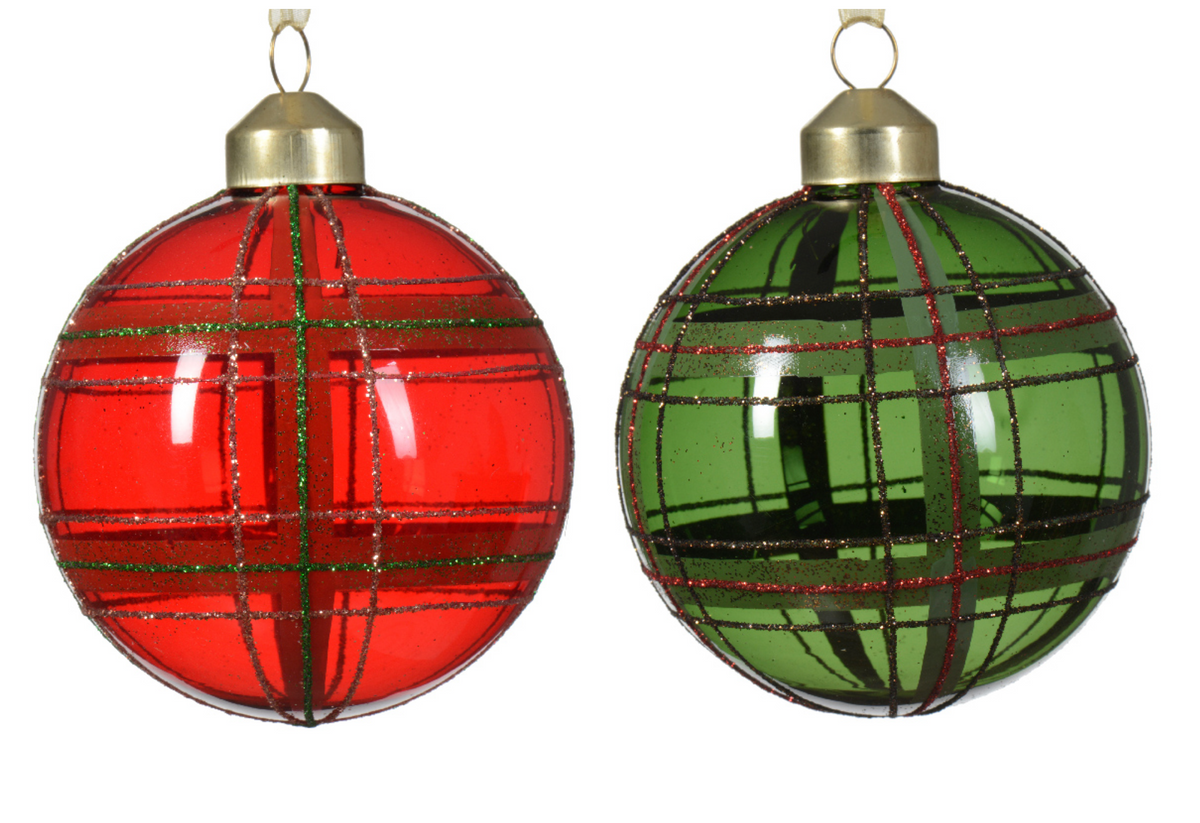 BAUBLE GLASS ORNAMENT SET (SET OF 12)