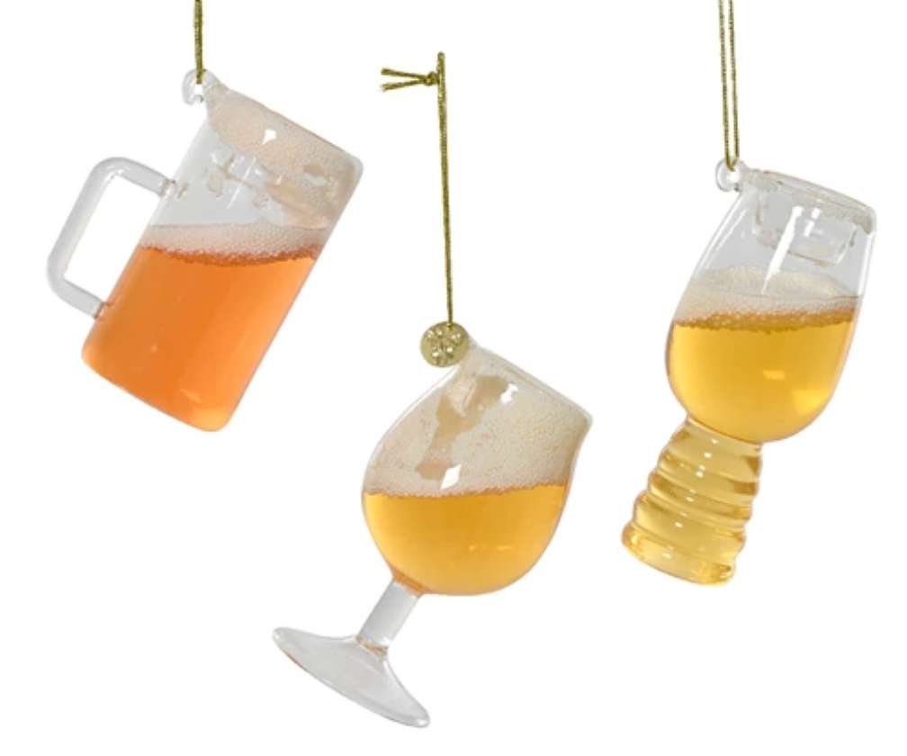 BUBBLY BEERS ORNAMENT SET