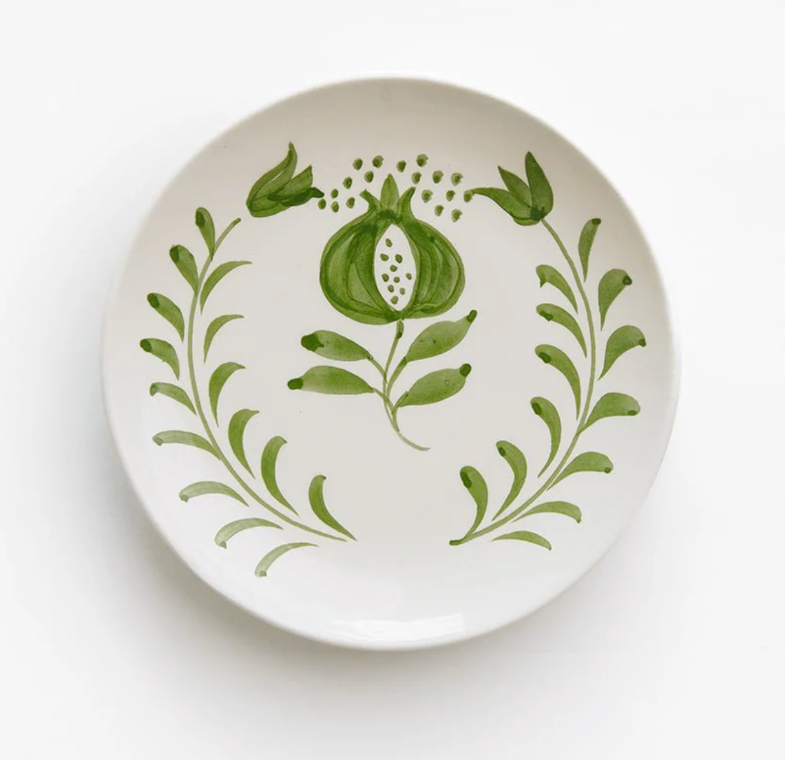 POMEGRANATE CREST APPETIZER PLATE SET OF 4