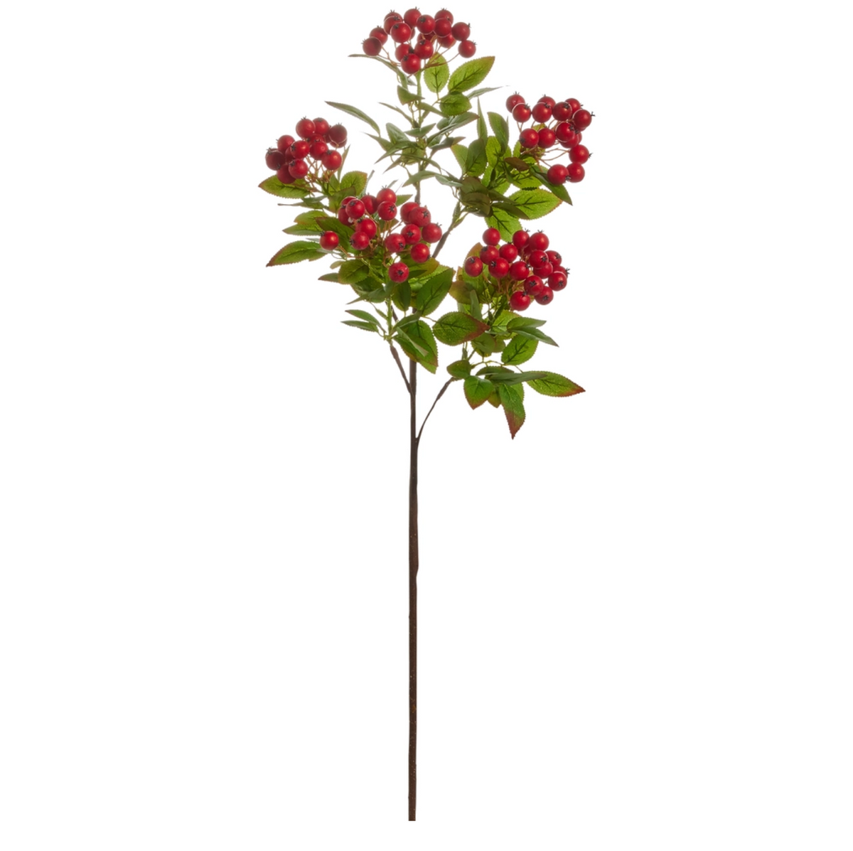 34" MINI CLUSTER RED BERRY SPRAY
