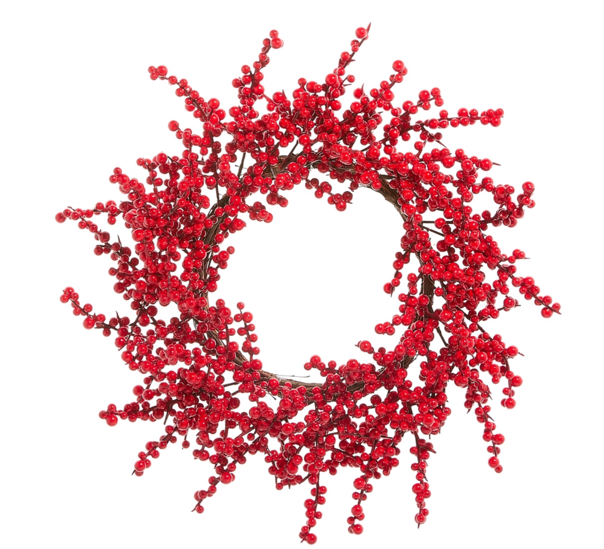 24" RED BERRY WREATH