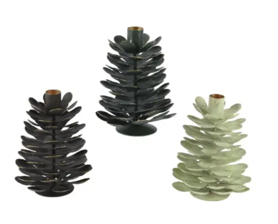 PINECONE TAPER HOLDER