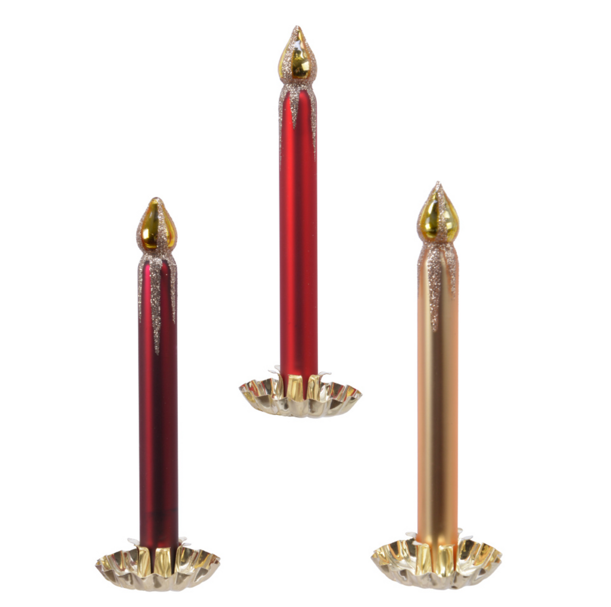 GLASS CANDLE CLIP ON SET
