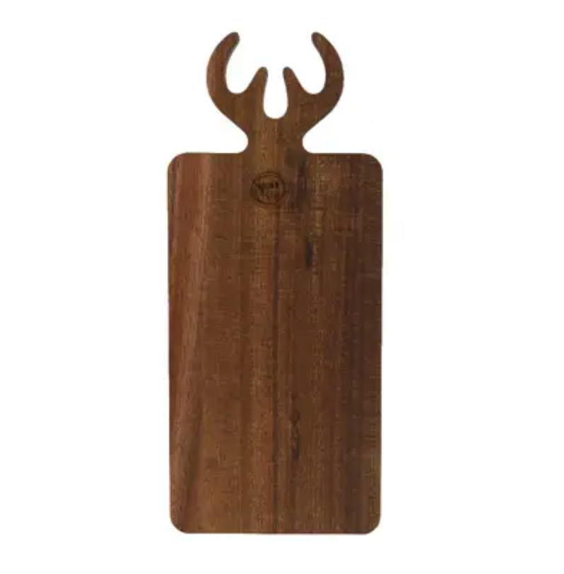ACACIA WOOD ANTLER CUTTING BOARD