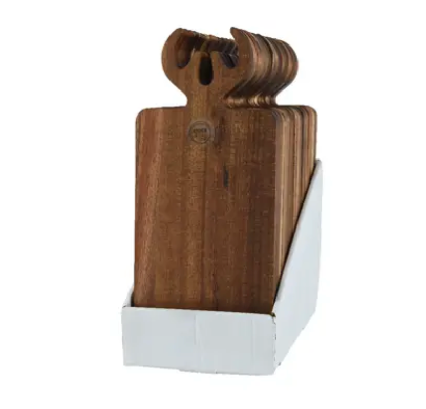 ACACIA WOOD ANTLER CUTTING BOARD
