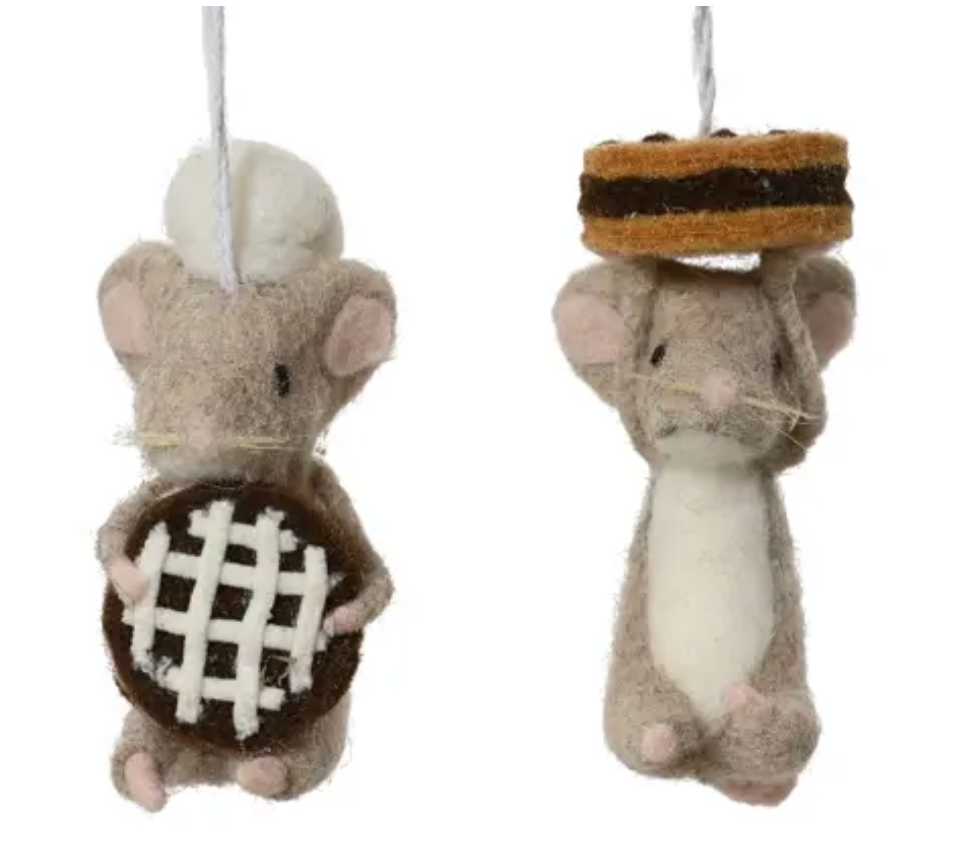 WOOL FELT CULINARY MICE SET