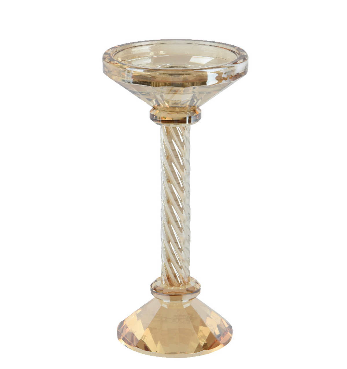 GLASS CANDLEHOLDER