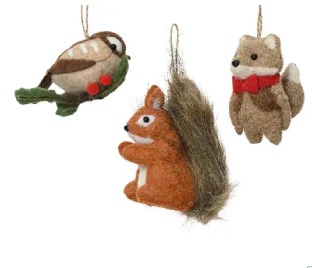 WOOL FELT WOODLAND ANIMALS SET