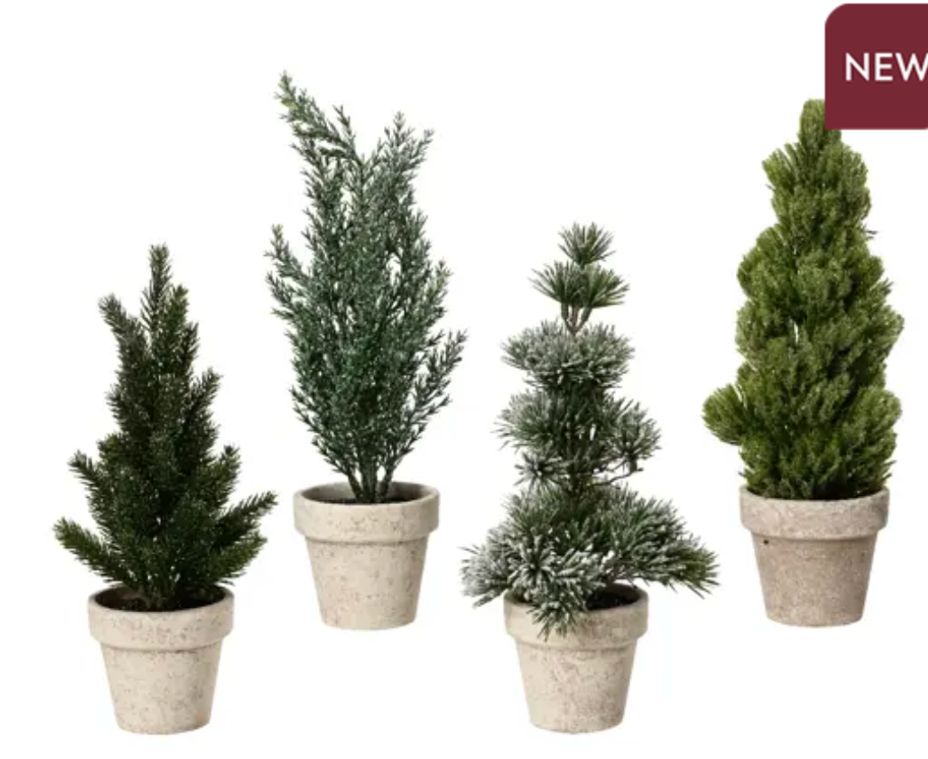 MINI TREES SET OF 4