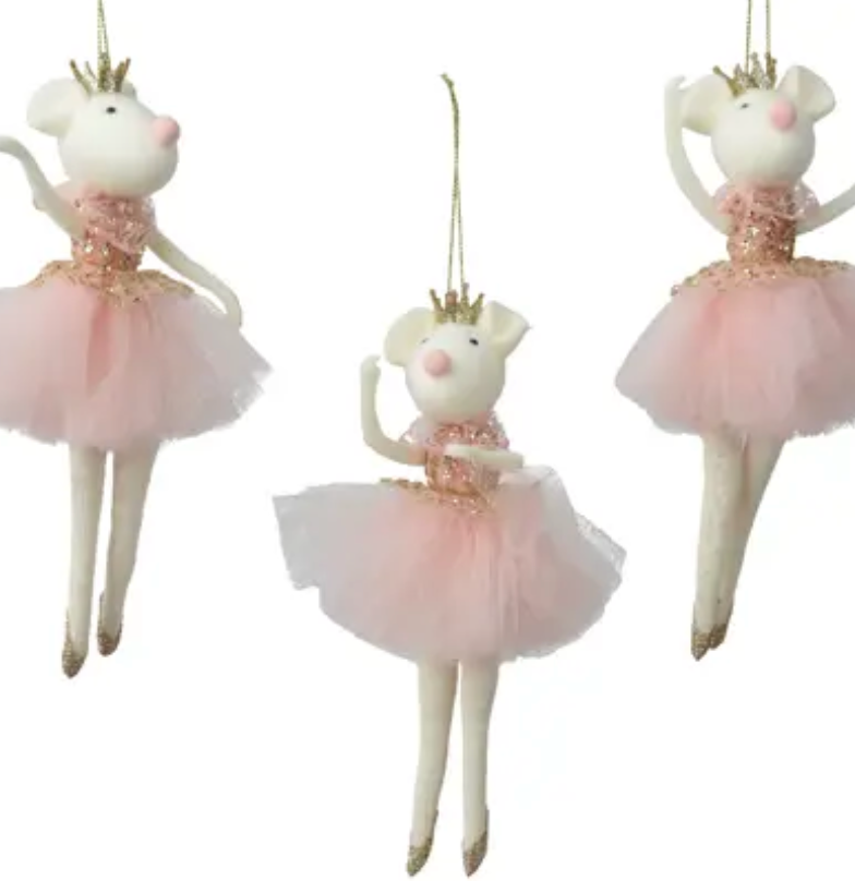 BALLERINA MOUSE ORNAMENT