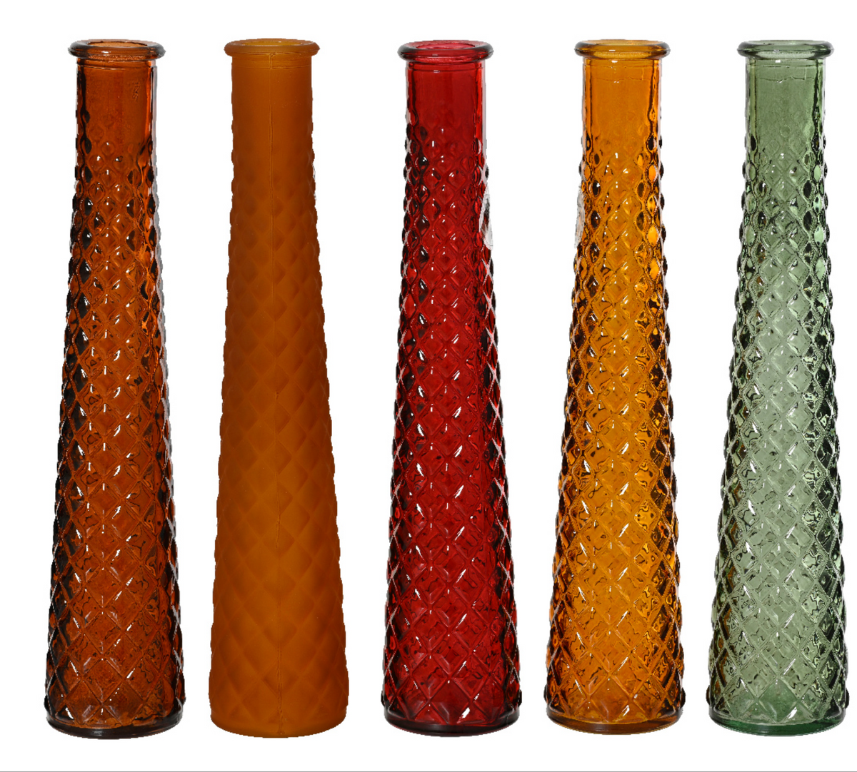 RECYCLED GLASS VASE SET