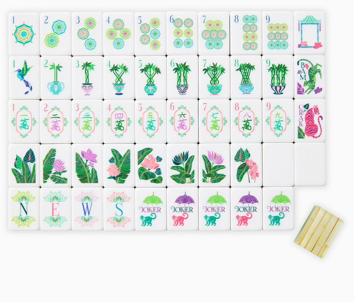 PALM ROYALE MAHJONG TILE SET