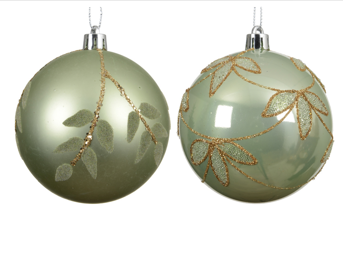 GREEN ORNAMENT- SET OF 12