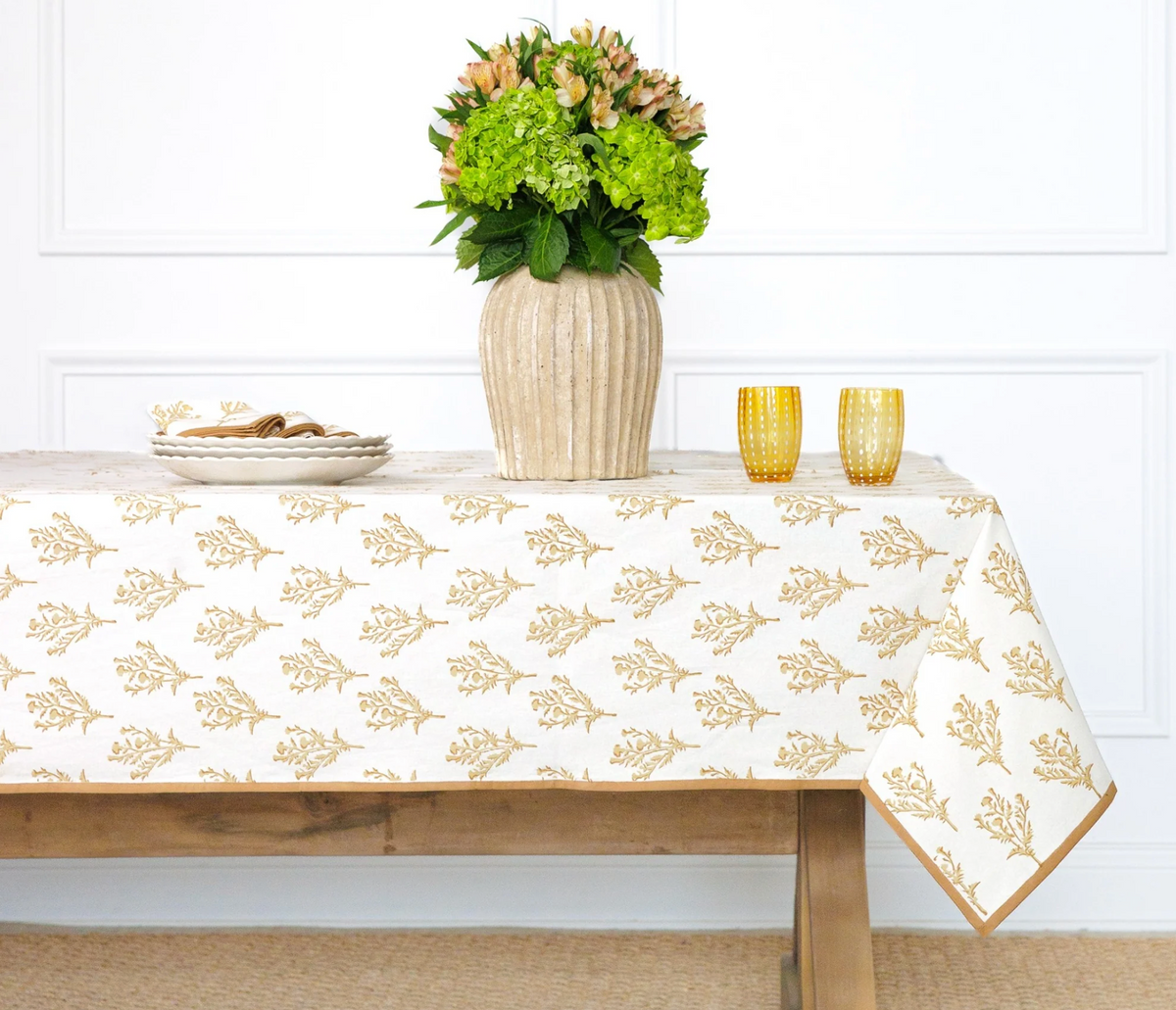 INDIA HICKS THISTLE SAND TABLECLOTH