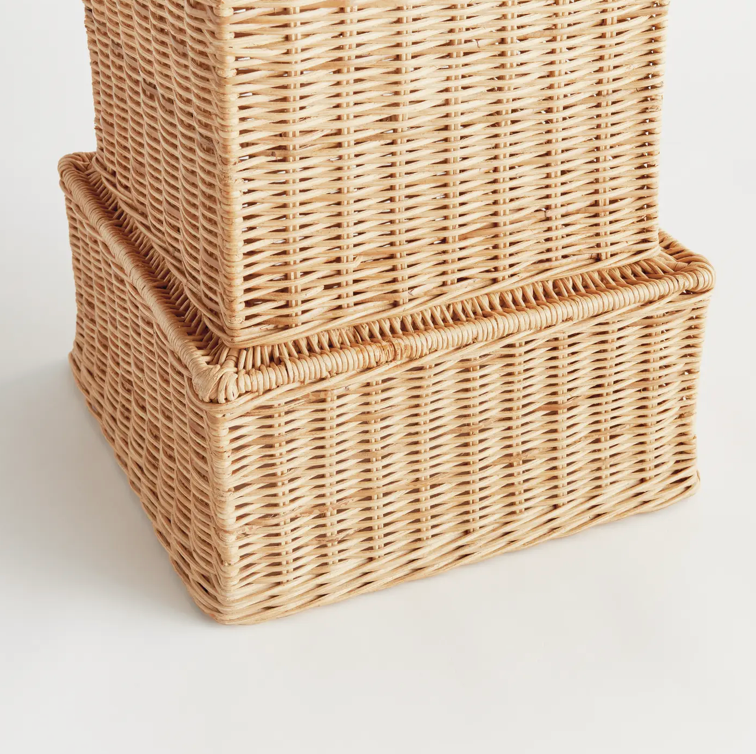 CHARLESTON RATTAN PEDESTAL TALL