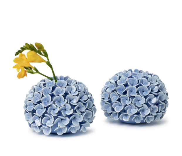 BLUE HYDRANGEA BUD VASE