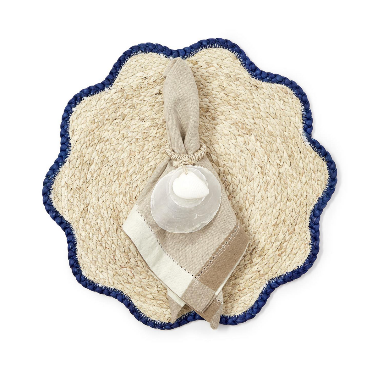 SCALLOPED EDGE PLACEMAT SET OF 4